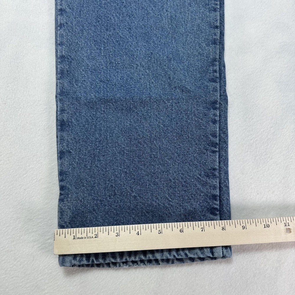 L.L. Bean Double L Jeans Mens 38x32 Blue Classic Fit Flannel Lined Denim heavy - Picture 11 of 11